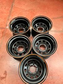 Cerchi DAYTONA NERI scampanati 15x10