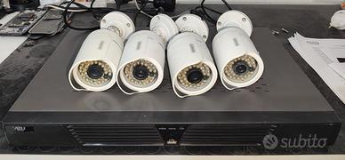 NVR OLYMPUS 8CH POE VR HDMI CON HDD da 1TB e 4 cam