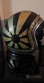 Casco vintage jet moto