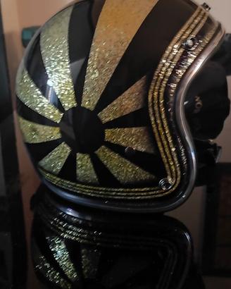 Casco vintage jet moto