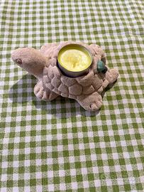 Delizioso portacandele a forma di tartaruga marina