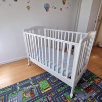 Lettino Italbaby Baby Re, Set Tessile e Fasciatoio