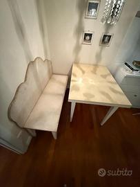 tavolo e panca