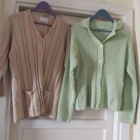 Nr. 2 cardigan x mezzi tempi tg. M e L (€ 3 cad.)