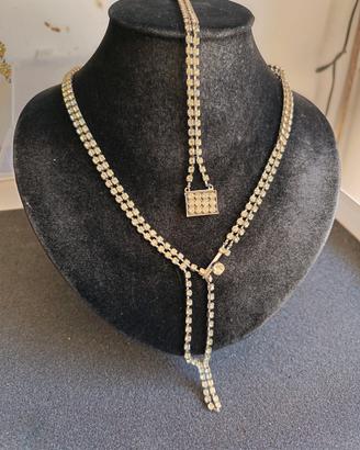 collana vintage stile anni '70 in argento