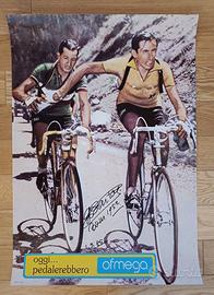 Autografo di Gino Bartali - Poster Tour de France