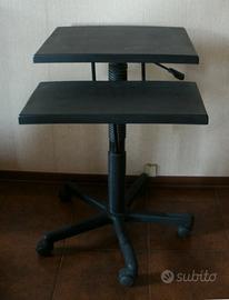 Tavolino porta pc computer con ruote