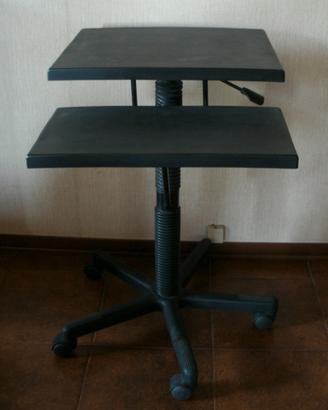 Tavolino porta pc computer con ruote