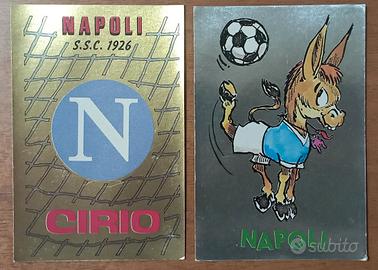 figurine Panini scudetto e mascotte Napoli 84 85 