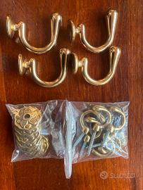 Ganci ottone embrasse ferma tenda cucina ecc