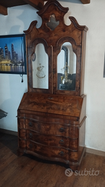 Trumeau, mobile scrittoio in radica