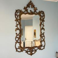 ANTICA GRANDE SPECCHIERA IN LEGNO DORATA