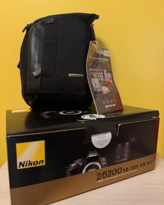 Nikon D5200+nikkor lens 18-105MM