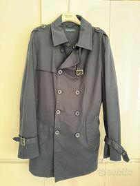 Trench blu uomo primavera/autunno