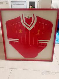 Maglia originale Liverpool autografo Kevin Keegan