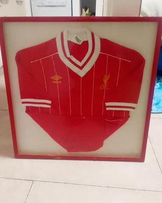 Maglia originale Liverpool autografo Kevin Keegan