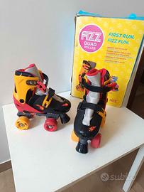 Pattini da Hockey quad allungabili bambino 31-34