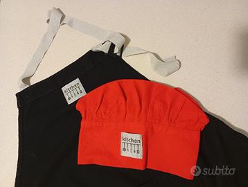 Grembiule e cappello da Chef 