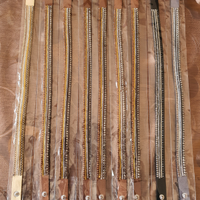 Bracciali cuoio donna 9 pz