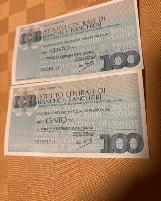 Mini ASSEGNI CIRCOLARI 1977