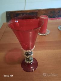 Bicchieri di vetro di murano