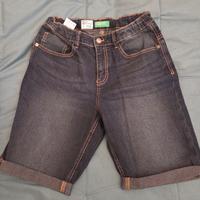 jeans corti Benetton scuri