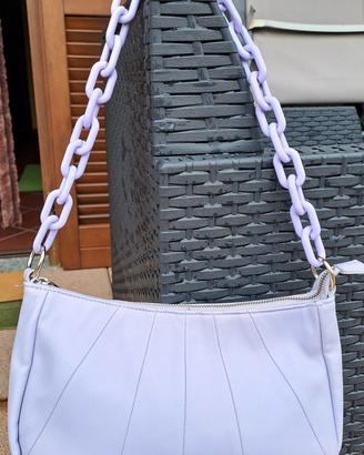 Borsetta e cintura lilla Pimkie