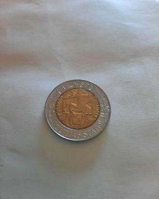 moneta 500 lire polizia di stato 1997