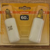 2x OSRAM Tubo 3 Opale E14 60W
