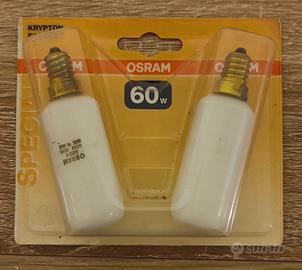 2x OSRAM Tubo 3 Opale E14 60W