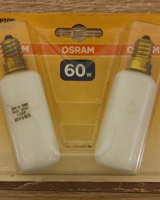 2x OSRAM Tubo 3 Opale E14 60W