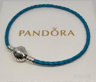 Bracciale Pandora Originale in Pelle Turchese 