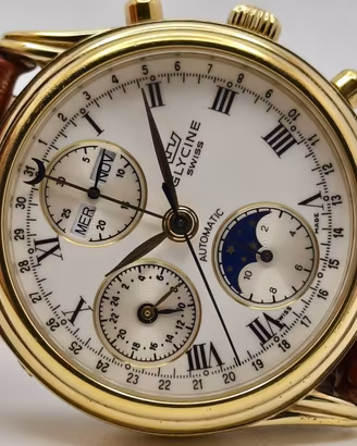 Glycine Chronograph Moonphase Triple Date
