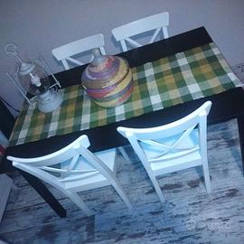 TAVOLO MOD. NÄSINGE IKEA + 4 SEDIE MOD. ROSENTORP