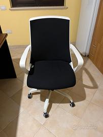 Sedia ufficio girevole con ruote