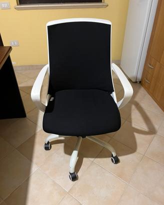 Sedia ufficio girevole con ruote