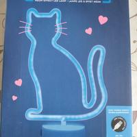 Luce Led blu gatto