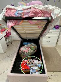 Letto Singolo Contenitore Bambina 