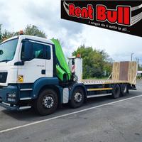 MAN TGS 35.360 CARRELLONE E RAMPA IDRAULICA GRU' V