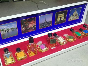 COFANETTO VINTAGE PROFUMI MINIATURA DA  COLLEZIONE