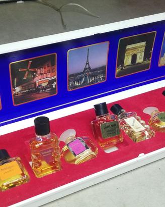 COFANETTO VINTAGE PROFUMI MINIATURA DA  COLLEZIONE
