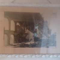 antica stampa di piranesi acquedotto romano 50x70
