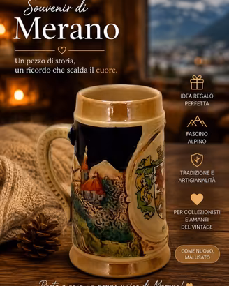 Boccale Ceramica Souvenir Merano Marzi & Remy