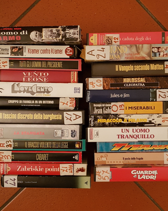 VHS film classici del cinema, film d'autore rari