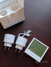 Timer digitale con due prese elettriche wireless