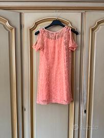 Vestitino in pizzo Sisley albicocca elegante 7-8 a