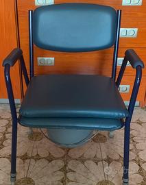 Sedia  comoda in acciaio regolabile in altezza
