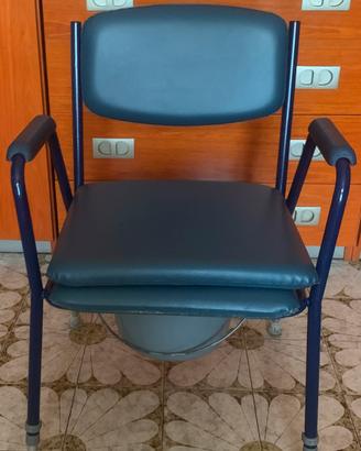 Sedia  comoda in acciaio regolabile in altezza