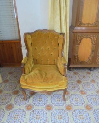Poltroncina vintage antica permuto