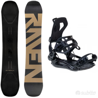 SET SNOWBOARD 155 E ATTACCHI  RAGE RAPIDI M o L